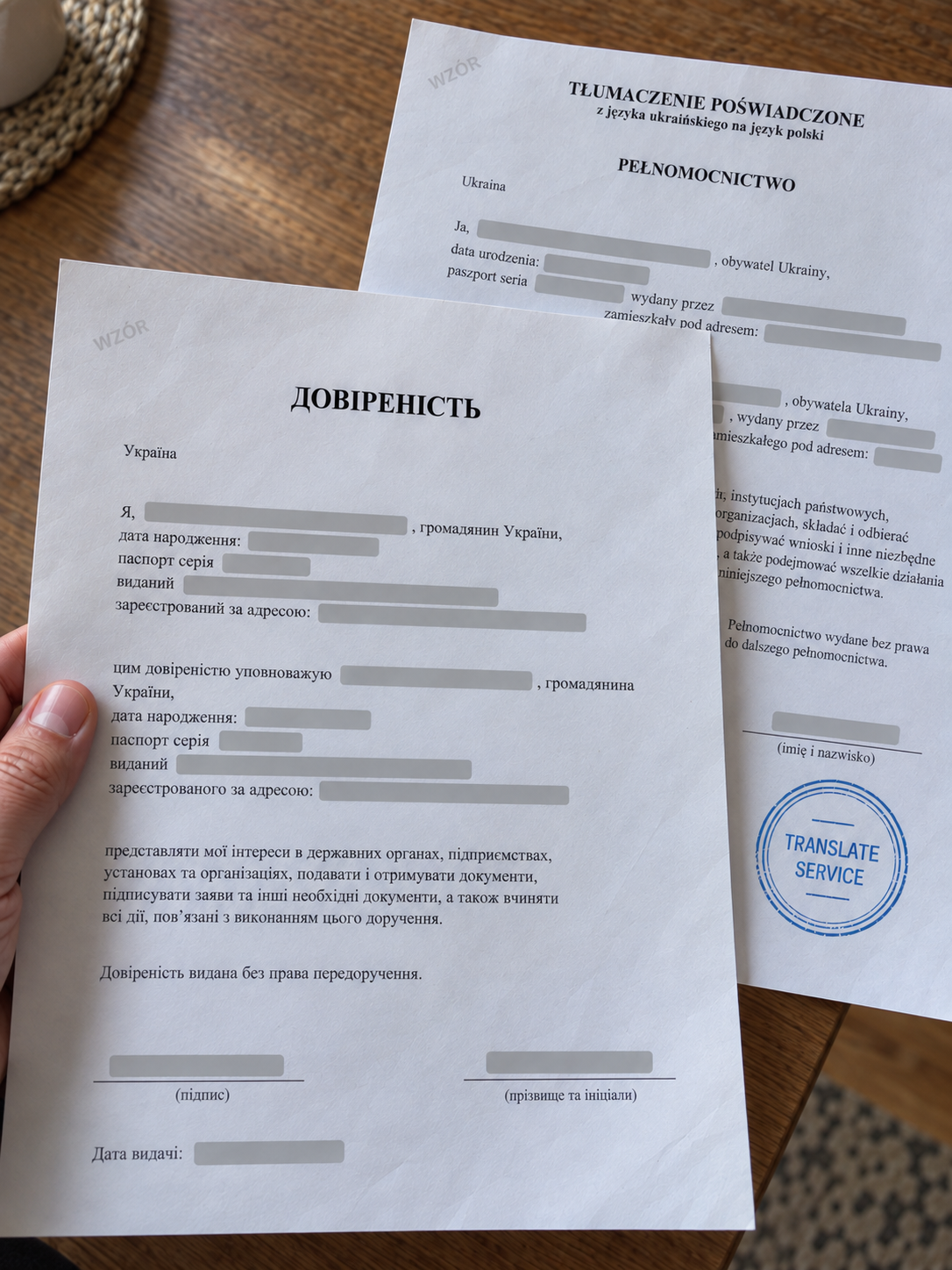 Доверенность на украинском и перевод на польский — Translate Service