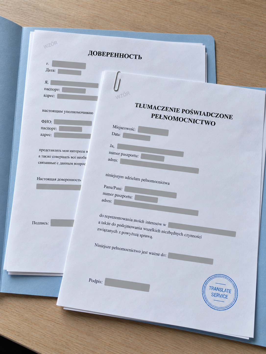 Довіреність російською та засвідчений переклад польською — Translate Service
